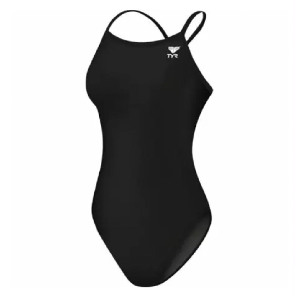 Womens TYR Durafast Elite Diamondfit Swimsuit Black 38